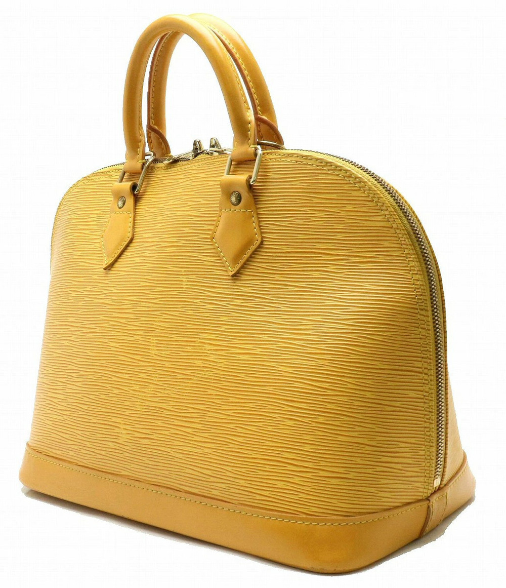 Louis Vuitton Tassili Yellow Handbag Epi Alma Yellow